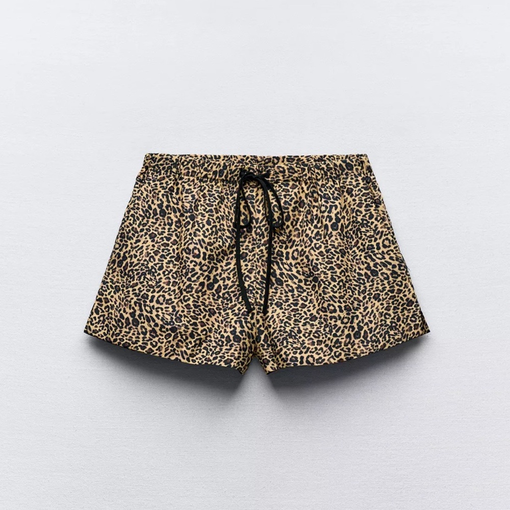 ZARA ANIMAL PRINT SHORTS